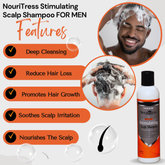 Stimulating Scalp Shampoo - For Men - 8oz.